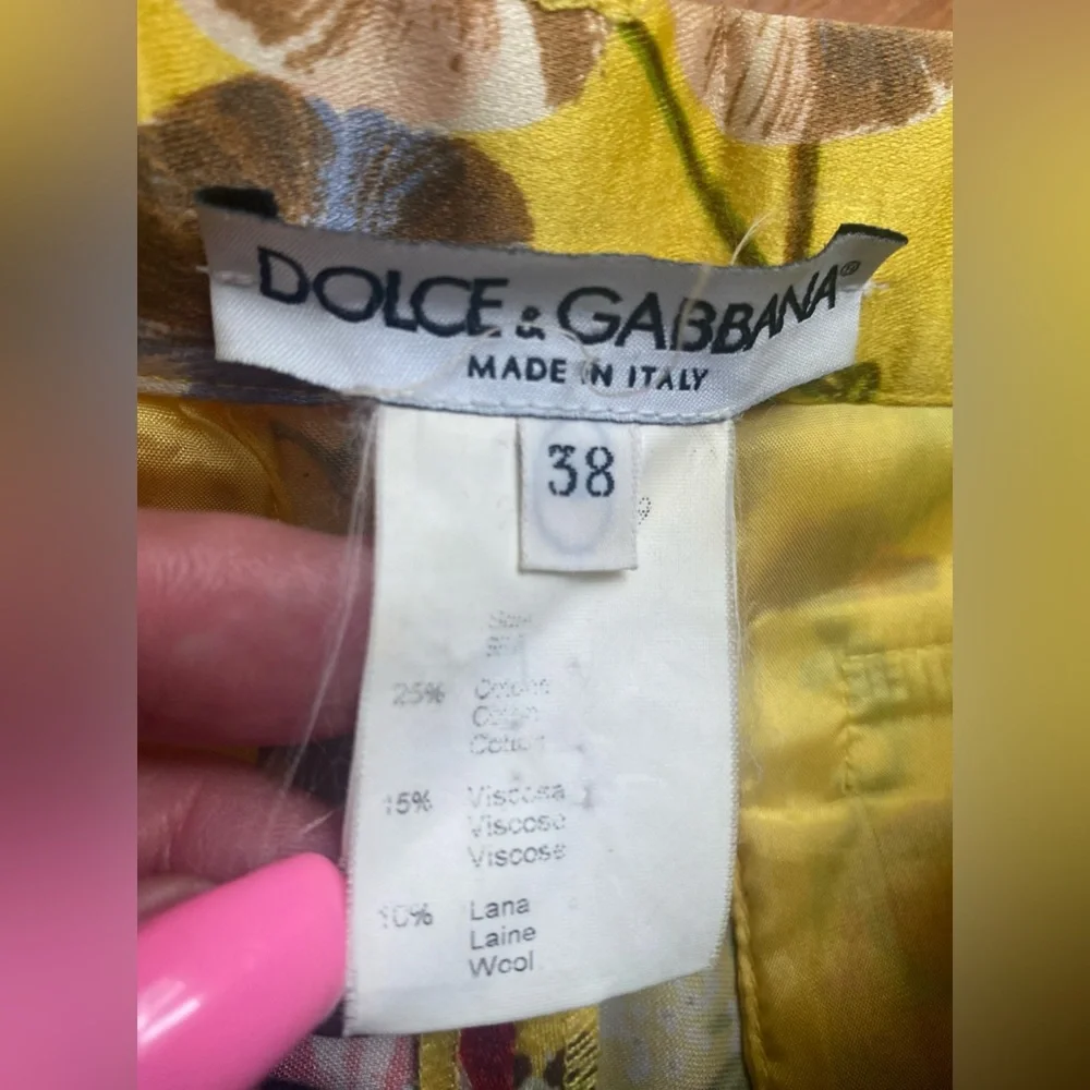 Archival Dolce & Gabbana F/W 1999 Silk-Denim Hybrid Runway Pants